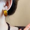Resin Acrylic Joyful Candy Earrings For Women Stainless Steel Spring Summer Sweet Youth Fashion Colorful Jewelry