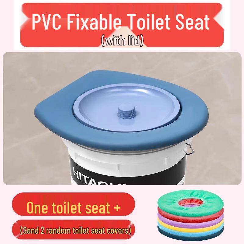 Универсальная мягкая водонепроницаемая подушка для сиденья унитаза для пожилых - Простой пенопластовый чехол для ведерных и сухих туалетов.