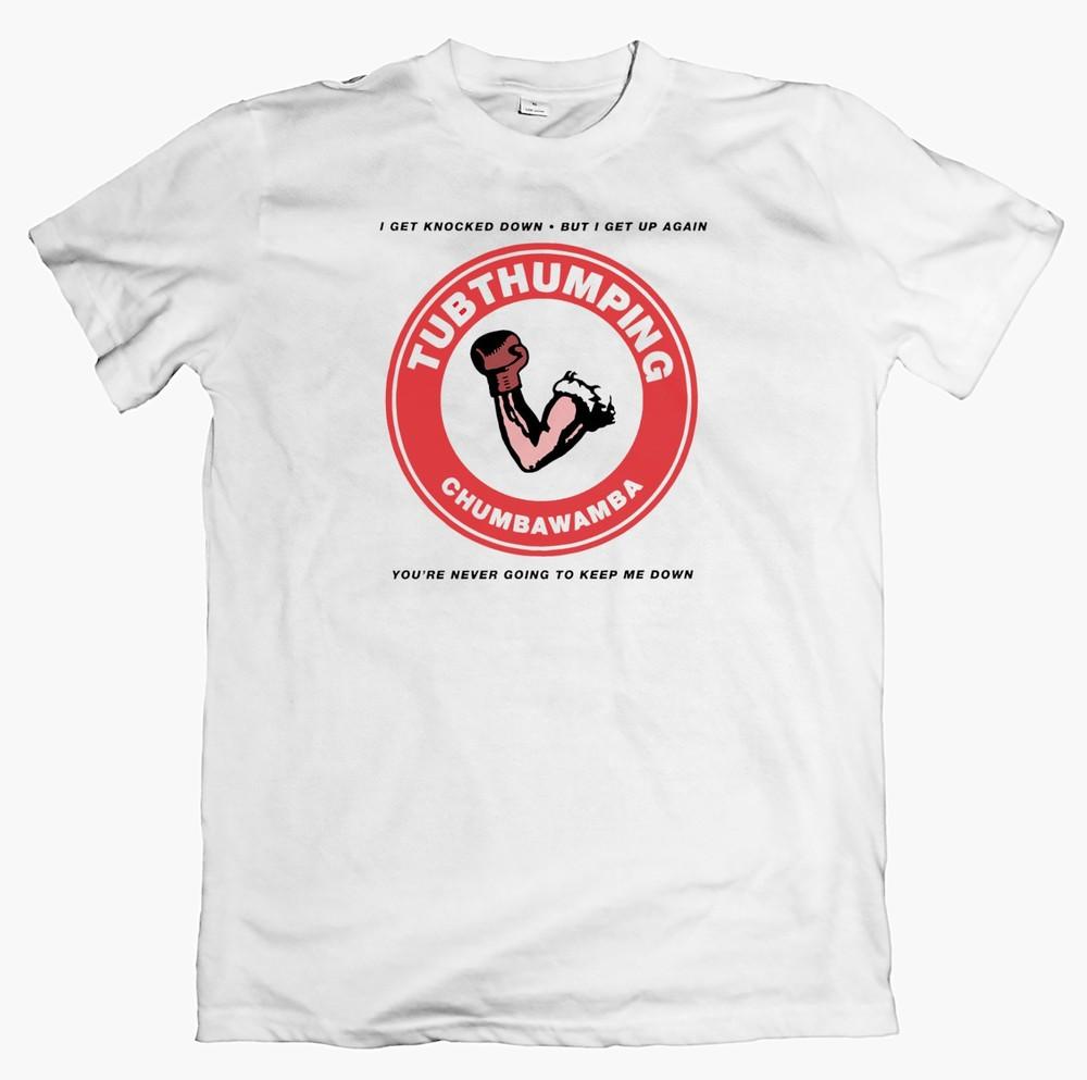 Chumbawamba Tubthumping Tshirt 90s Alternative Rock Band Tee Vintage Style