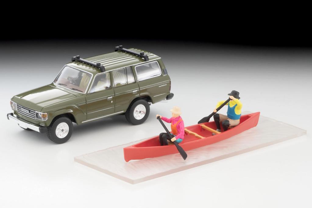 TOMYTEC Tomica Limited Vintage Neo Toyota Land Cruiser 60 Olive полный продукт с фигуркой 330882 1/64 LV-N279e Canoe,