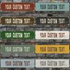 Винтажная металлическая табличка на заказ 10x40 см Персонализированное алюминиевое настенное искусство для бара, мужской комнаты, помещения, улицы