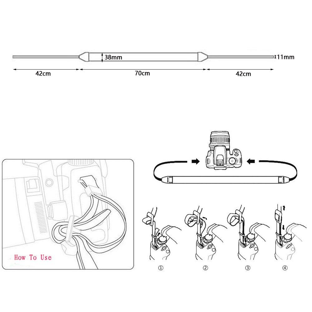 VKO Camera Shoulder Vintage Canvas Neck Adjustable Shoulder Strap for and Digital SLR Cameras Strap, Strap, Nikon, Canon, Sony,