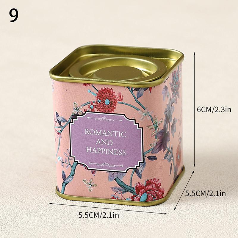 Контейнеры для чайных емкостей, банки для свечей, кофейные конфеты, закуски, маленькие жестяные мини-контейнеры для хранения, герметичные банки, упаковка для чайной посуды