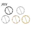 Women Fashion Jewelry Shirt Ties Clips for Women, Multifunctional Scarf Ring And Slides, T-Shirt Waist Tightener Cincher Slide Knot Clip Rings