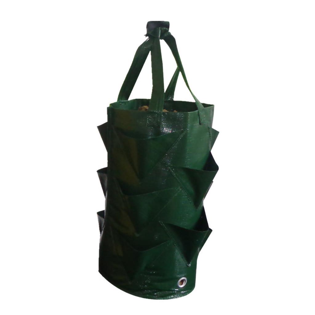Reusable Planter Pot PE Growing Bags For Vegetable Flower Outdoor Planting Bag Hanging Strawberry Potato Flower Planter Bag