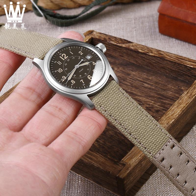 Для Hamilton Khaki Field Watch h760250/h77616533/h70605963 H68201993 ремешок для часов из натуральной кожи нейлоновый мужской ремешок для часов 20 мм 22 мм