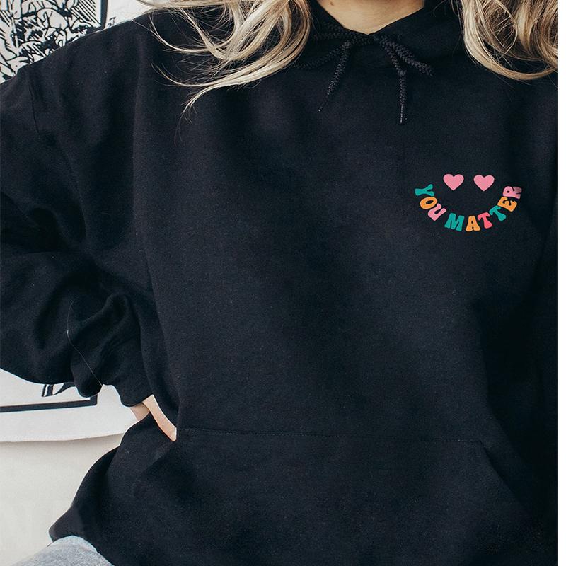 Hoodie Me Dear Behind Person Funny Dear Person Behind Me Positive Quotes Aesthetic Pullover Trendy Mental Health Be Kind Hoodies