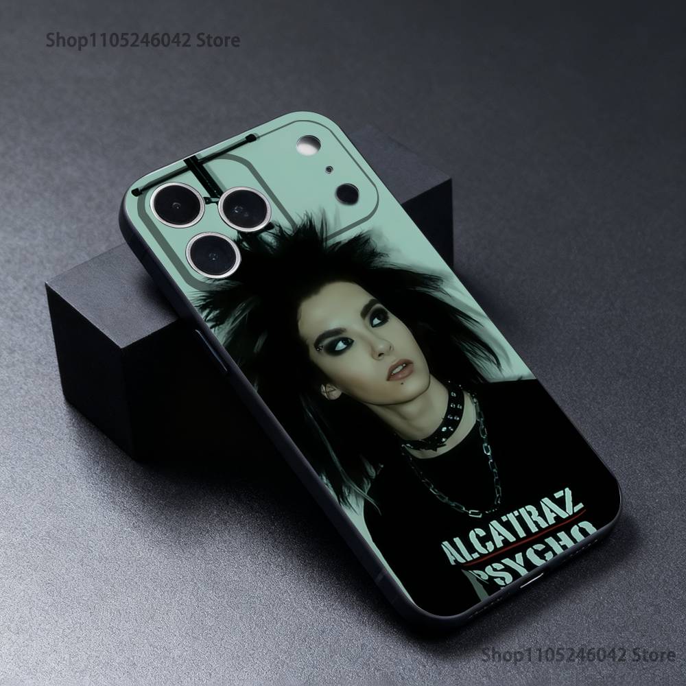 Чехол для телефона T-Tokio Hotel Tom Bill K-Kaulitz Черный Мягкий Чехол Для iPhone 17,16,15,14,13,12,11,Pro,XS,Max,XR,Plus,E,SE4,Mini