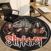 1 шт. Ковер с символикой группы Slipknot, Круглый, Нескользящий, Прочный, Большого размера, Офисный ковер, Подходит для офиса,yy250908027