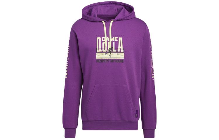 adidas Толстовки Мужские Фиолетовые С Капюшоном Умеренные Обычные HG8914