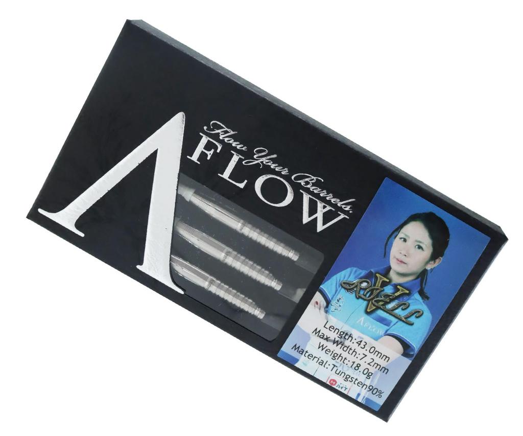 Dynasty BLACK LINE RIELL5 Riel 5 2BA Maito Shimizu Player Model Darts Barrel Dart Set A-FLOW