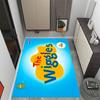 The Wiggles Singing Show Themed Anti-Slip Rugs - Polyester Home Decor, Suitable for Bedrooms, Living Rooms, Doorways, Studios, and Decorations