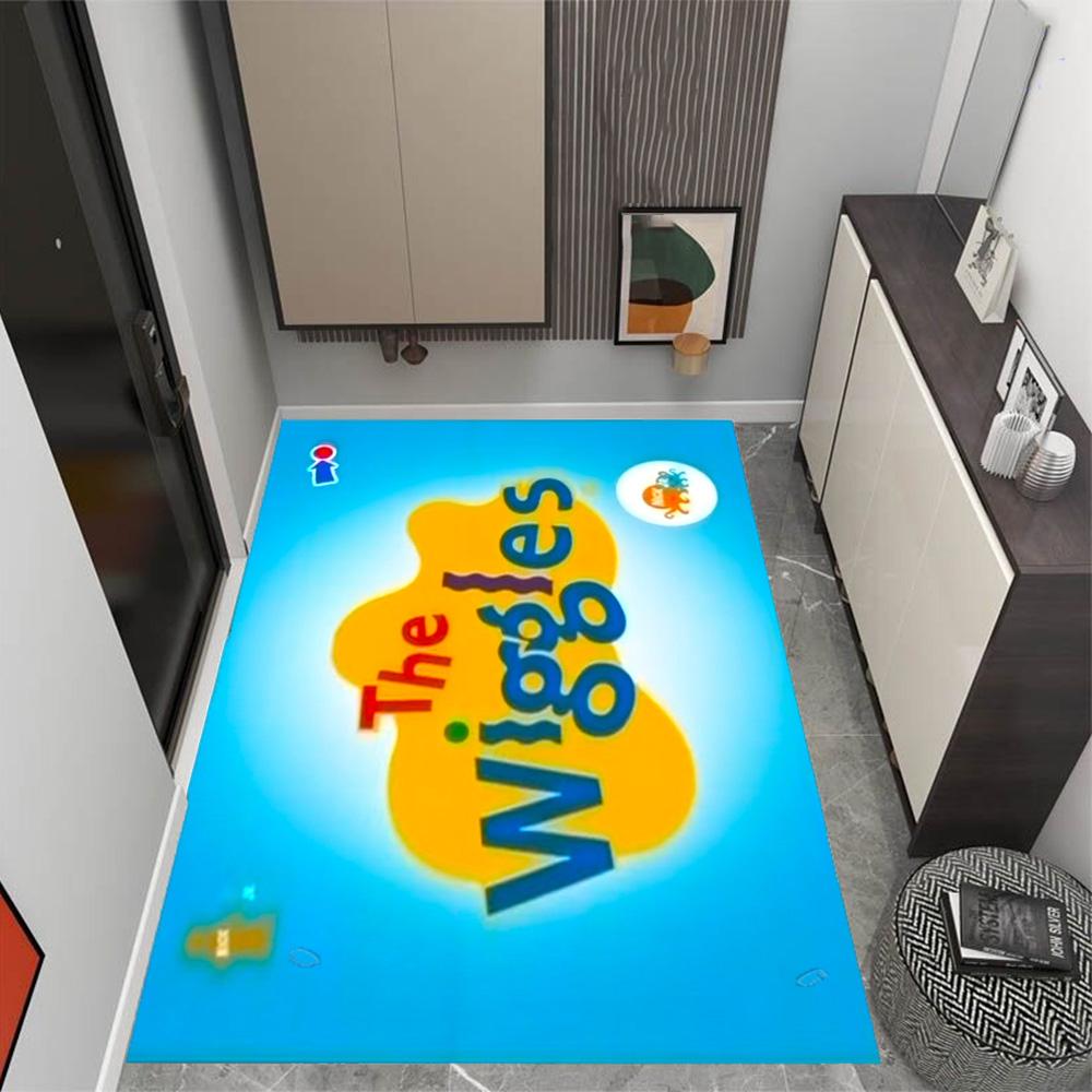 The Wiggles Singing Show Themed Anti-Slip Rugs - Polyester Home Decor, Suitable for Bedrooms, Living Rooms, Doorways, Studios, and Decorations