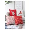 Набор из 4 чехлов для подушек с новогодней концепцией с двусторонним принтом