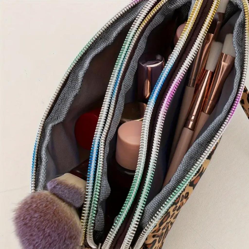 Косметичка женская длинная трехслойная мобильная сумка-кошелек дорожная сумка-клатч портмоне женская маленькая сумка