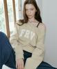 FRIVER07 Frv Свитшот с открытыми плечами [Frfa05Lt08]_Кремовый