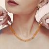 Комплект ожерелья и браслета Mili Colorful Zircon с геометрической сетчатой цепочкой из невыцветающей титановой стали