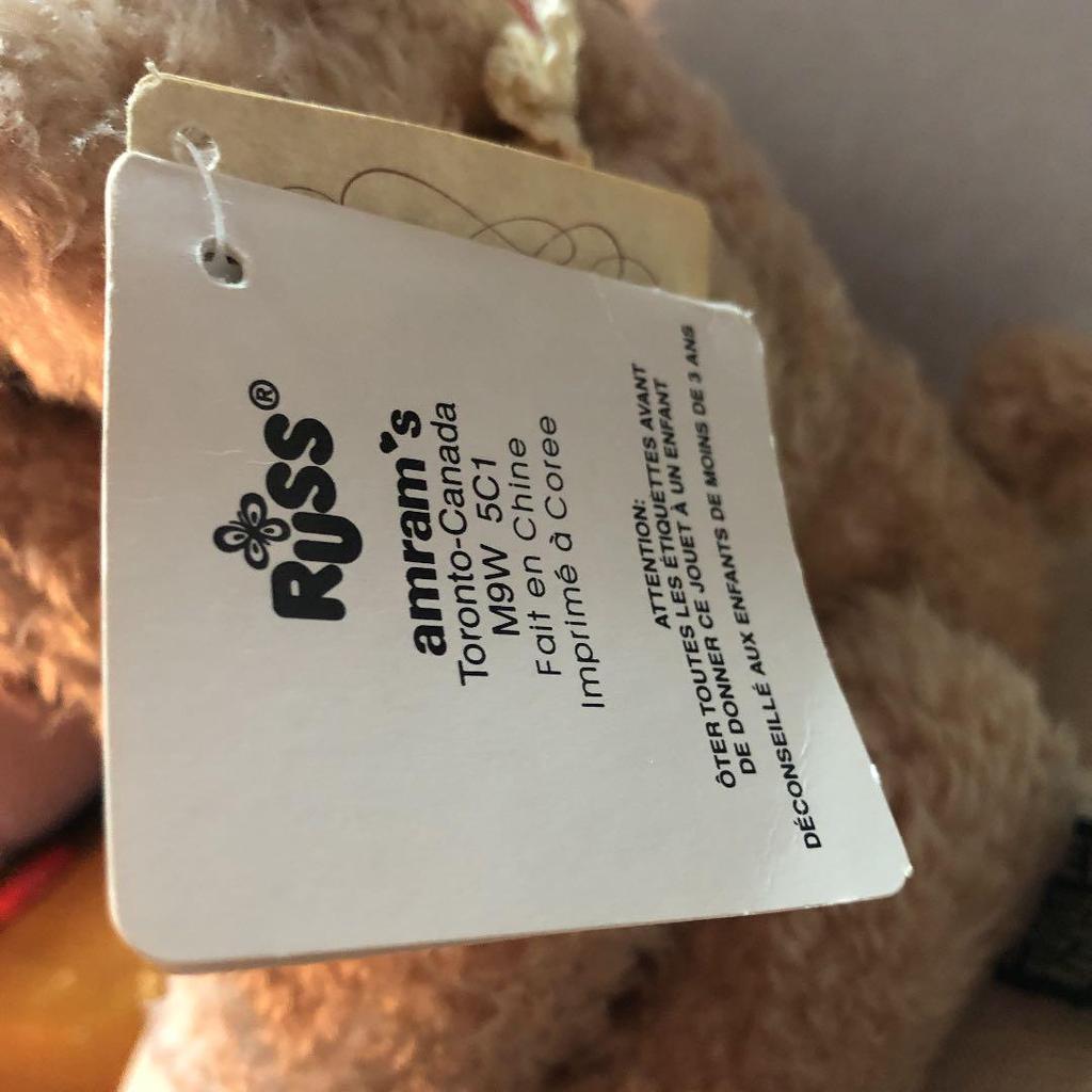 [USED] RUSS amram's Eliza Teddy Bear Plush Toy