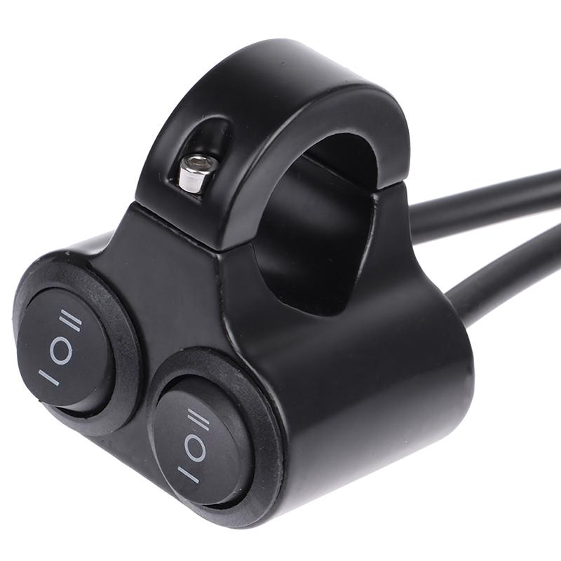 Переключатель управления рулем мотоцикла, двойная кнопка управления, переключатель мигалки фар