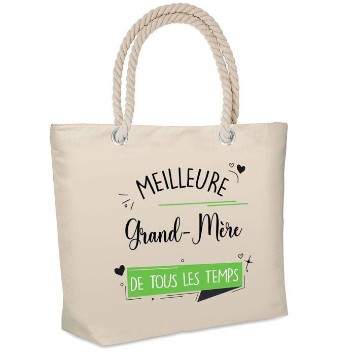Sac isotherme Grand-Mère Meilleure de tous les temps Femme | Glacière Souple Cadeau Femme Lunch Bag Travail Plage Pique-nique Repas