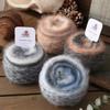 50G Organic Cotton Blend Rainbow Mohair Yarn Gradient Color Hand Knitting Yarn  For Crochet