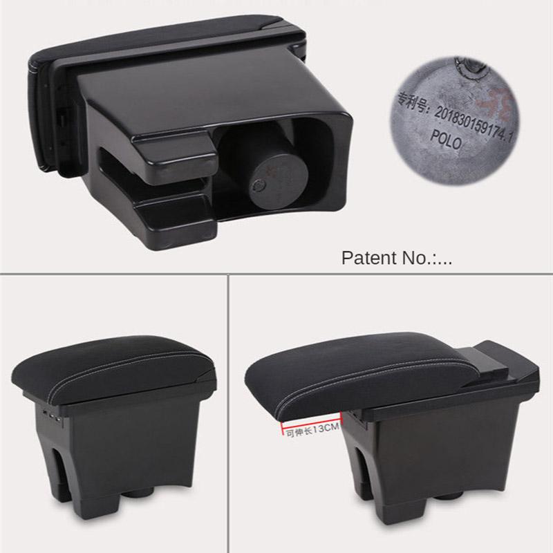 Для Volkswagen POLO Armrest Для VW POLO Mk5 6R Vento Car Armrest Box 2012-2018 Ящик для хранения Автомобильные аксессуары Простая установка