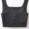 ADIDAS Cotton Organic AP0055 Half-Top Bra, Seamless, Blend, Cotton, Moisture-Wicking, Quick-Drying,