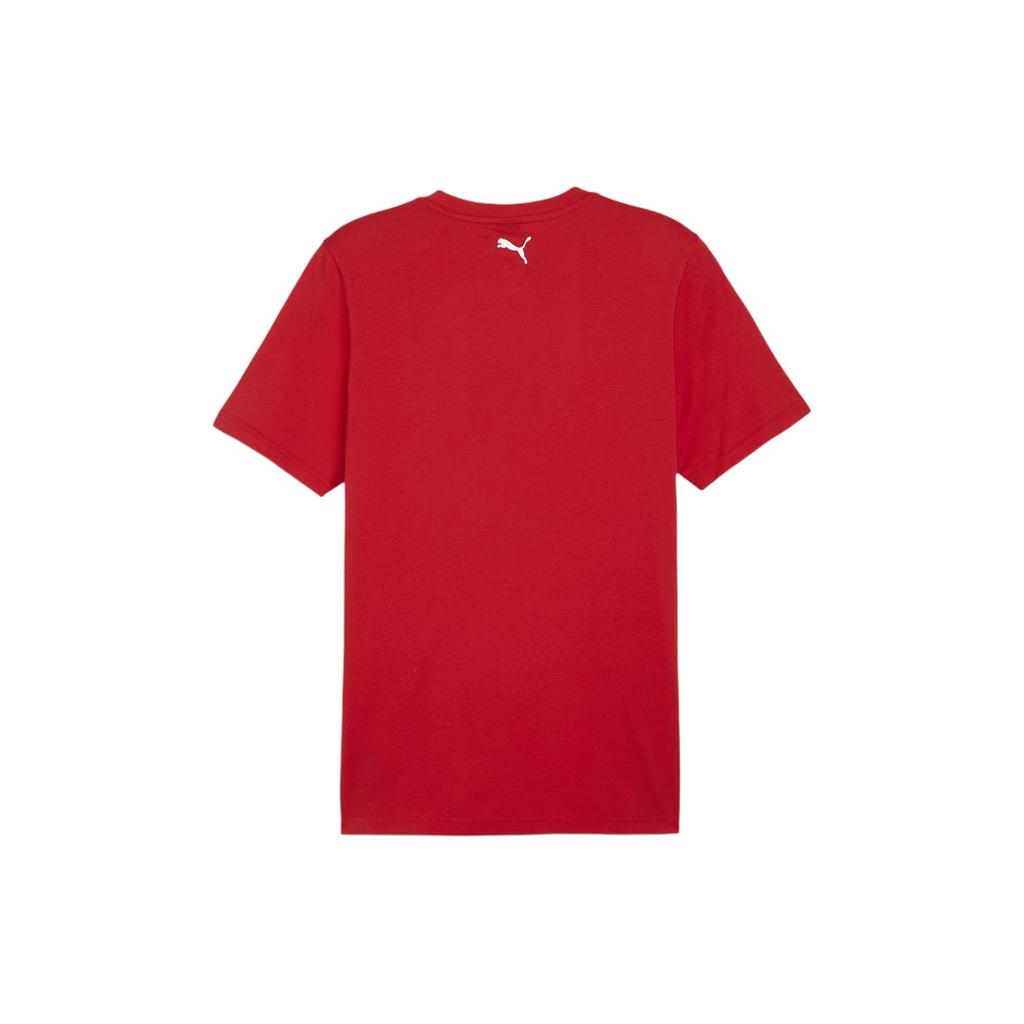 Puma Ferrari Logo Casual Crew Neck T-Shirt Men Tops Racing-Red 623805-02