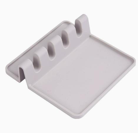 Silicone Tableware Drying Kitchen Utensil Spoon Rest Holders Fork Spatula Multifunctional Shelf Organizer Non-Slip Storage Pad