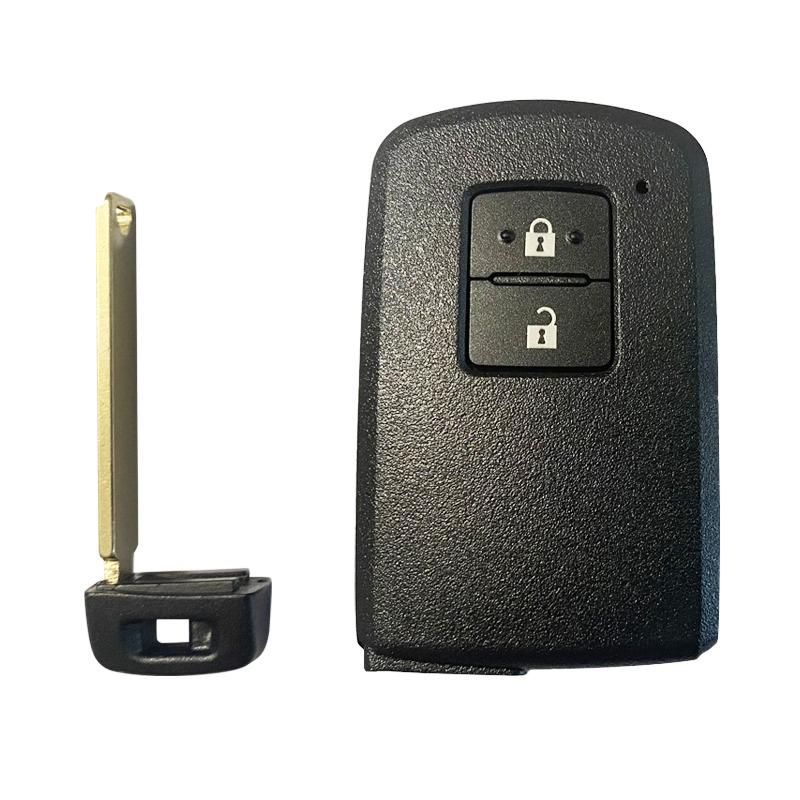 CN007158 Aftermarket 2 Buttons Smart Key Fob 8A Chip 434Mhz FCC BA7EQ 89904-0D130 Keyless Go Fob For Toyota Yaris 2008+