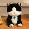 Плюшевые игрушки кошки, имитирующие кошек, куклы, кавайные плюши, брелок, подвеска для рюкзака, игрушки-декор имитация животных, подарки на день рождения