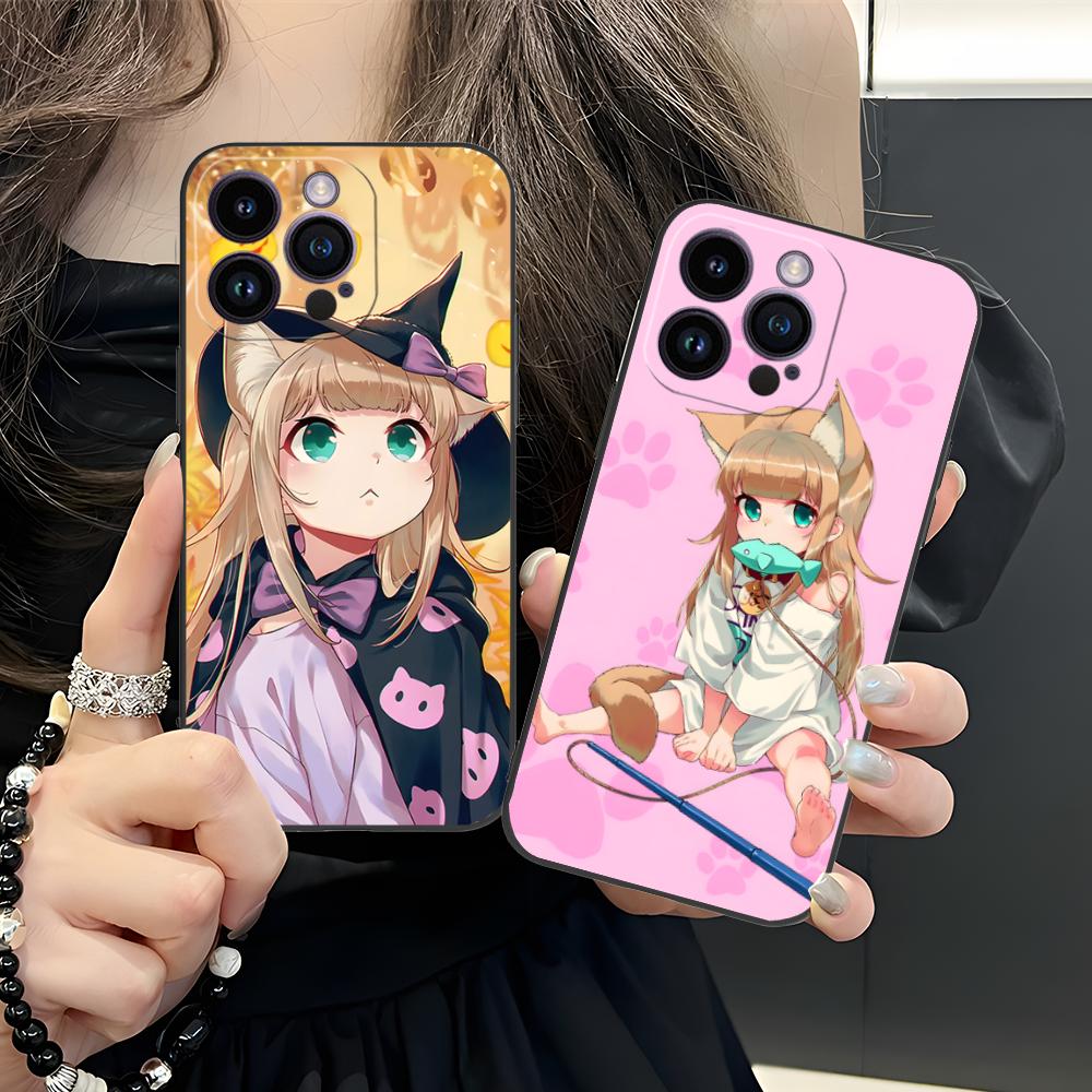 Anime Kinako Hara Mobile Phone Case for iPhone 17 16 15 14 13 12 11 X XR XS 8 7 Air Pro Max Plus Mini Colorful Cover Pretty