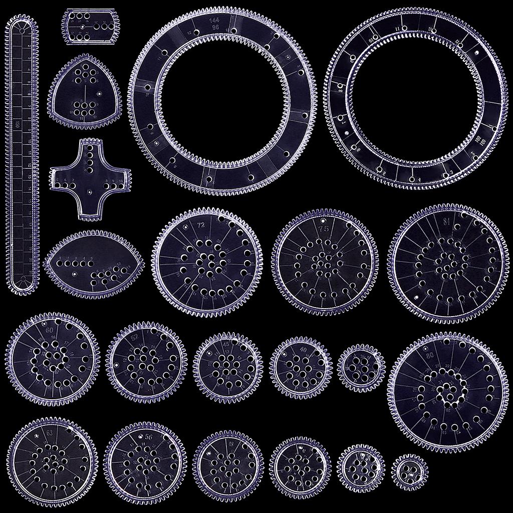 Набор для рисования спирографа из 22 предметов Creative Deluxe Набор для рисования