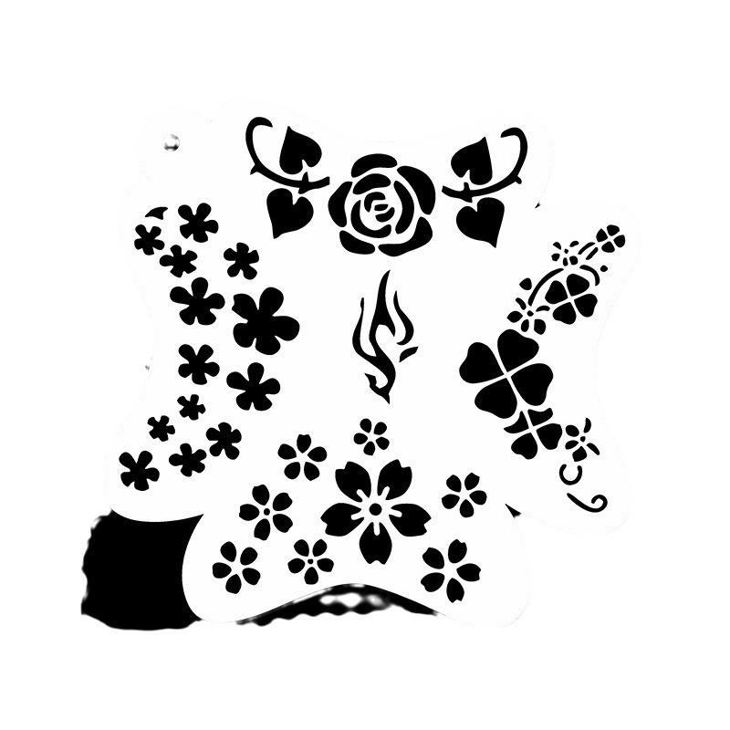 Кружевной трафарет для боди-арта