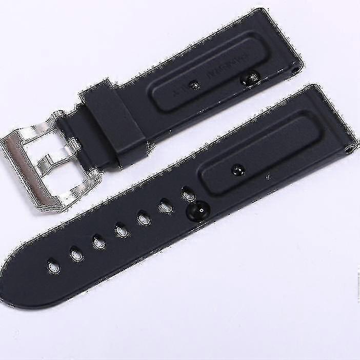Silicone Watch Strap Compatible with Panerai, Black