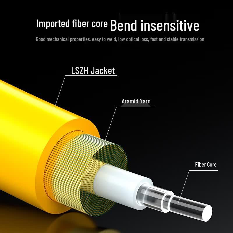 Shengwei LC-ST Single-Mode Duplex Fiber Optic Patch Cord