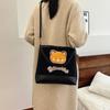 New Fashionable and Cute 2025 Bear Shoulder Bag Women's Donnie Mori Casual Tote Bag Large-capacity Messenger Bag