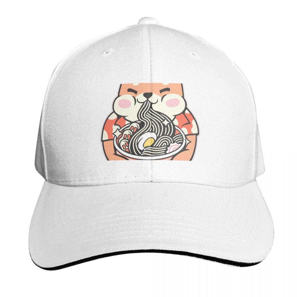 Shiba noodles Baseball Cap Kids Hat Hood Snapback Cap Christmas Hat Caps Women Unisexs