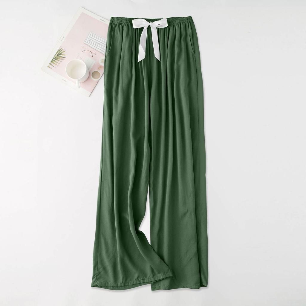 Women's Casual Fashion Sleep Pants Loungewear Pants Wearable As Outerwear High-Waisted Pants