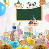 Набор из 9 шт. Иллюстрация Тема Лесные Животные Центральные Украшения Школьные Принадлежности Стиль Детской Комнаты Лесные Существа Декор