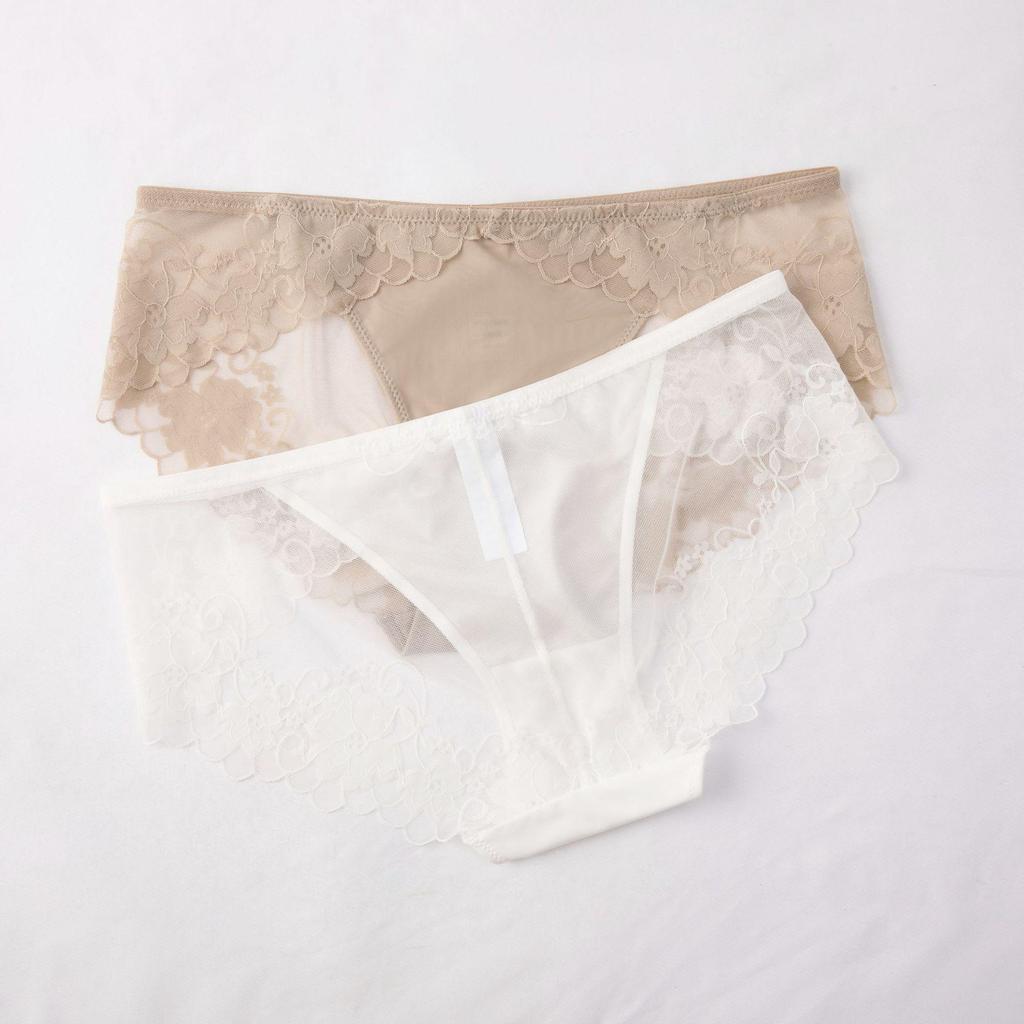 Sexy French Lace Panties: Breathable, Comfortable, Pure Cotton Crotch, Low-Waist Hip-Lifting Design