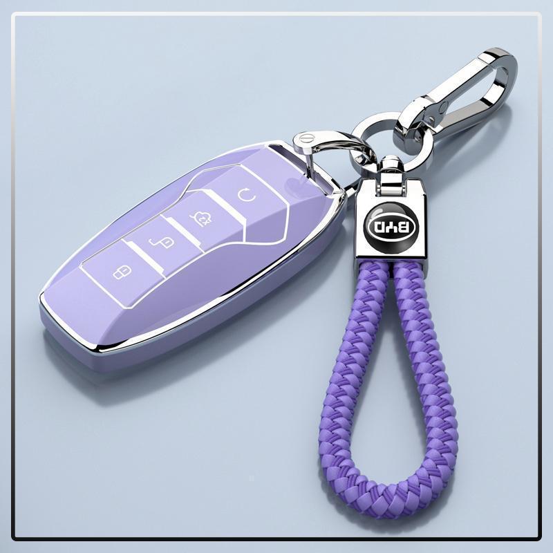 Роскошный персонализированный чехол для ключей для Han EV 2020-2021 - Полное покрытие и декоративная защита