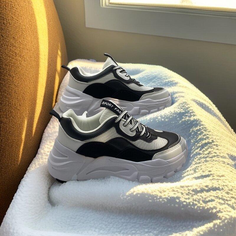 Обувь мужская повседневная обувь на мягкой подошве новая сетчатая дышащая подростковая обувь для девочки обувь для папы