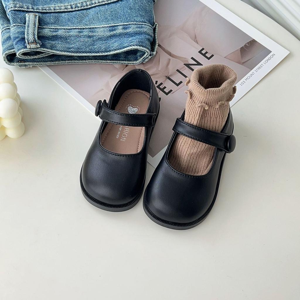 Girls' leather shoes, black princess shoes, soft-soled new children's shoes, loafers, girls' shoes, little girls' single shoes