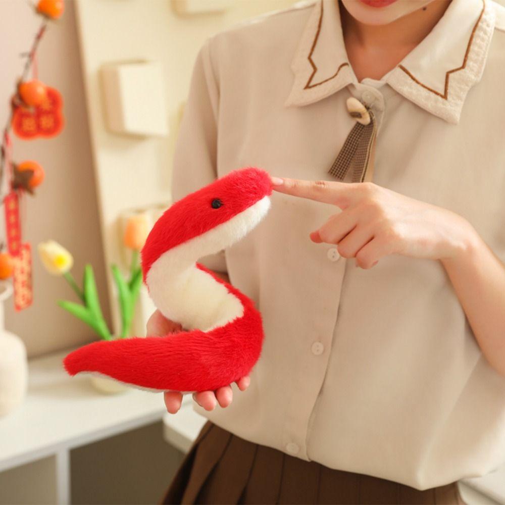 Soft Cotton Stuffed Snake Toy Stuffed Animal Simulated Snake Plush  Home Decoration
