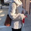 Lamb Wool Coat Women's Winter Short Loose Plush Imitation Fur Fur Coat Thickened Top