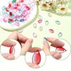 10/20/30pcs Glass Material Random Color Transparent Glass Teardrop Pendant Droplet Pendant DIY Earrings Necklace Bracelet Foot Chain Accessories