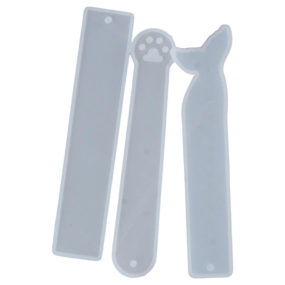 5 Pack Cat Claw Bookmark Resin Mold Cat DIY Bookmark Crafts Making Silicone Bookmark Mold Art