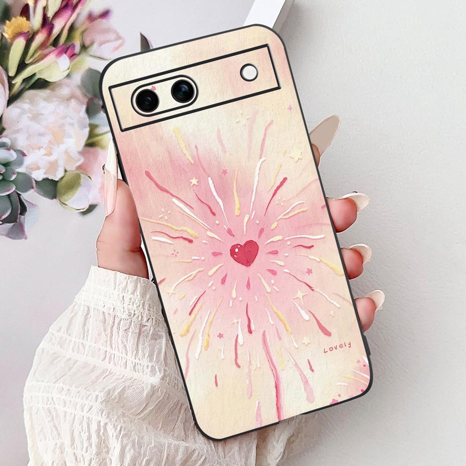 For Google Pixel 8A Case Pixel8 Pro Cute Cat Lion Painted Cover Soft TPU Phone Case For Google Pixel 8 Pro Pixel8A Fundas Bumper