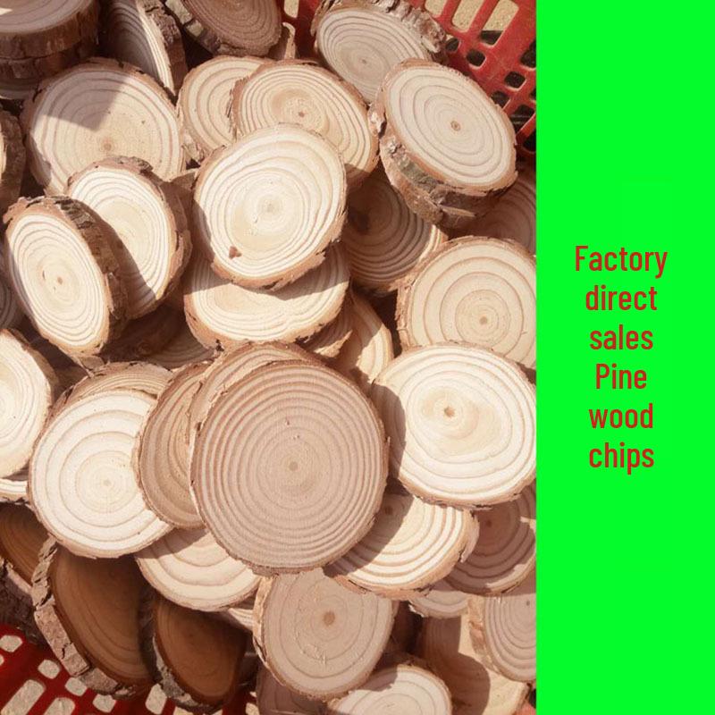 Круглые срезы сосновой древесины - Поделки для Рождества, Полированные спилы деревьев для рукоделия, Рукодельные фотоаксессуары